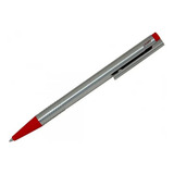 Caneta Lamy Logo Esfero Aço Inox Vermelho Made In Germany