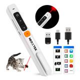 Caneta Laser Power Point Recarregavel Branca P Slide S Fio