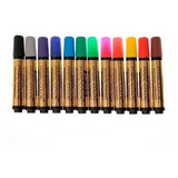 Caneta Magic Color Marcador Permanente C 12 Cores 641 0