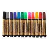 Caneta Magic Color Marcador Série Ouro 12 Cores 643 0