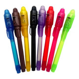 Caneta Magica 3 Unidades Com Tinta Invisível E Luz Negra