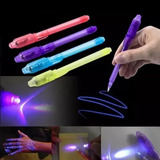 Caneta Magica 3 Unidades Com Tinta Invisível E Luz Negra