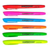 Caneta Marca Texto Kit 06 Cores Neon Masterprint