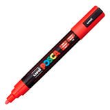Caneta Marcador Uni Ball Posca Pc 5m cores Cor Vermelho Fluor