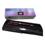 Caneta Mont Blanc Classique Bordeaux 164 Ballpoin Pq Defeito