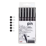 Caneta Nankin Uni Pin 200 C 6 Und Preta Uniball