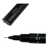 Caneta Nankin Uni Pin Fine Line 0 1 Preta C 12 Uni ball