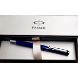 Caneta Parker Vector Tinteiro Azul Ponta