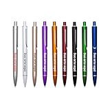 Caneta Personalizada Profissional Com Clipe Embutido- Impressão UV- Kit 50 Unidades