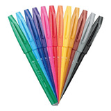 Caneta Pincel Brush Sign Pen Pentel Caligrafia Blister Unid 