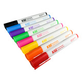 Caneta Pincel Marcador Colorido Para Quadro Branco 8 Cores