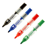 Caneta Pincel Marcador Quadro Branco 4 Cores Colorido Pilot