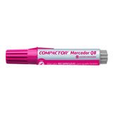 Caneta Pincel Marcador Quadro Branco Recarregável Compactor Cor Rosa