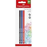 Caneta Ponta Fina- Fine Pen PoP- Faber-Castell-SM-FPP3- Cartela Com 3 Unidades