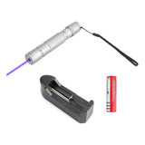 Caneta Ponteiro Laser Azul Roxo 405nm Feixe De Luz Visível