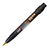 Caneta Posca Brush Pcf 350 Ouro Uni ball