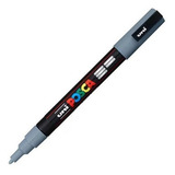 Caneta Posca Marcador Permanente Ponta 3m Diversas Cores Cor Cinza