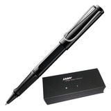 Caneta Roller Ball Lamy Safari Shiny Black Corpo Preto