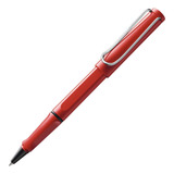 Caneta Rollerball Lamy Safari M Vermelho Unidade Tinta Azul