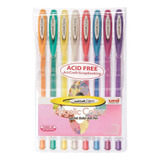 Caneta Signo Gel Angelic Colour Uni ball 8 Cores Pastel