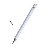 Caneta Stylus Capacitiva Para Telas Touch  Tablets  Smartphones E Notebooks  Compatível Com Apple  Samsung  Xiaomi  Motorola  Etc  Branco 