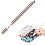 Caneta Stylus Touch Screen Universal 2 Em 1 - Para Smartphones- Tablets- Ipad- Iphone E Telas Touchscreen Compatível Com IOS E Android - ROSA GOLD