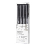 Caneta Técnica Copic Multiliner Fine Estj C 4 Unid