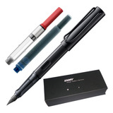 Caneta Tinteiro Lamy Al Star Alumin Black Pena Extra Fina Ef