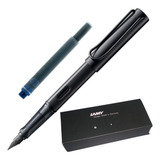 Caneta Tinteiro Lamy Al Star Aluminium Black Corpo Preto