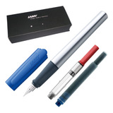 Caneta Tinteiro Lamy Nexx Aluminium Blue Conversor