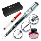 Caneta Tinteiro Lamy Safari Vista Con Tinta Rosa 30 Ml