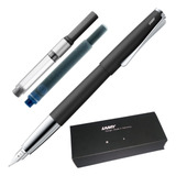 Caneta Tinteiro Lamy Studio Matt Black Conversor