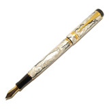 Caneta Tinteiro Parker Duofold Intl Pearl Black Ouro 18k Nos