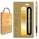 Caneta Tinteiro Parker Frontier Ouro GT Ponta Fina
