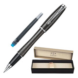 Caneta Tinteiro Parker Urban Premium Ebony Black Ébano Negro