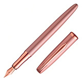 Caneta Tinteiro Pelikan Jazz Cores Luxo Presente Conversor Cor Da Tinta Azul Preta Cor Do Exterior Rose
