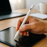 Caneta Touch Premium Stylus Para Ipad E Tablet- Smartphone- Alta Precisão- Ponta Fina- Bateria Recarregável- Marca VARENZIA