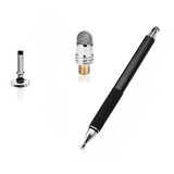Caneta Touch Screen Stylus Desenho 2 Em 1 Kit Refil Pontas