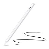 Caneta Touch Stylus Digital Capacitiva De Alta Sensibilidade Ponta Fina 1 5mm Bateria Recarregável Compátivel Com IOS Universal Premium