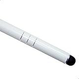 Caneta Touchscreen Stylus De Alumínio Para Celular Smartphone E Tablet Apple Ou Android Universal Branco