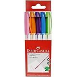 Caneta Trilux Cartela Com 5 Cores Faber Castell 032 ESC Multicor
