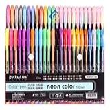 Canetas De Gel Conjunto De Canetas De Gel Neon Com Glitter Arte Colorida Para Livros De Colorir Para Adultos Desenho Pintura Escrita 48 Peças