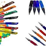 Canetas Gel Cheirinho De Frutas Coloridas Perfumadas Glitter Neon Tons Pastel Kit Com 24