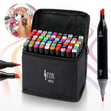 Canetinhas Canetas Coloridas Escolar Ponta Dupla Estojo Com 60 Cores Touch Cores Fofa Para Livros De Colorir Bobbie Goods Canetinhas Coloridas Desenho Profissional Tdx