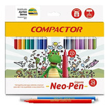 Canetinhas Coloridas 24 Cores Neo Pen