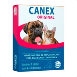 Canex Original Vermífugo Para Caes E Gatos Dose Unica