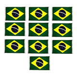 Canga Praia Bandeira Brasil Viscose Jogo 10 Peças Promoção