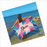Canga Saída De Praia Personalizada Com Nome Modelo 5