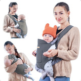 Canguru Bebê Ergonômico Carregador Cinza Passeio Aiebao