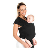 Canguru Bebê Infantil Bolsa 3 5kg 16kg Wrap Sling Kababy Cor Preto